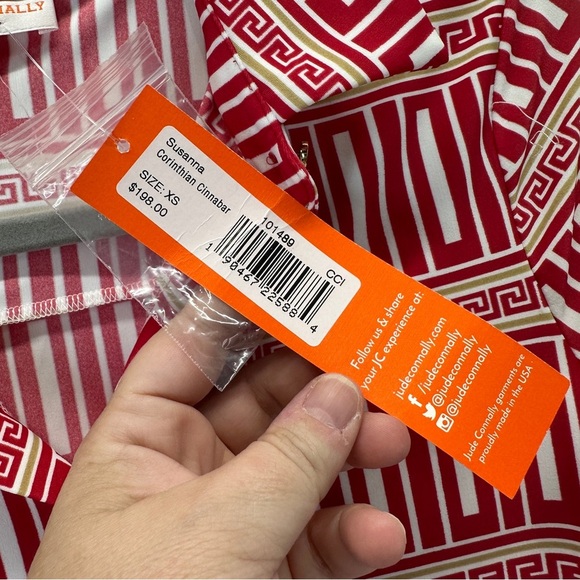 Jude Connally Susanna Corinthian Cinnabar Shirt Dress NWT Size XS - Picture 6 of 7